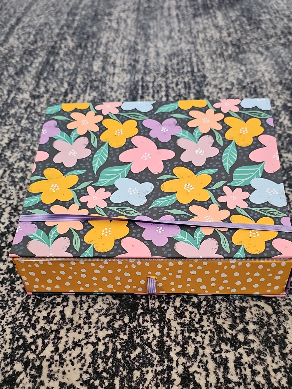 Floral Pattern Decorative Storage Box New Goldmine and Coco